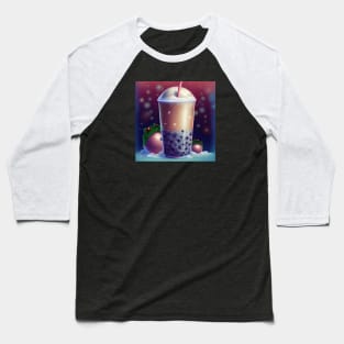 Christmas bubble tea Baseball T-Shirt